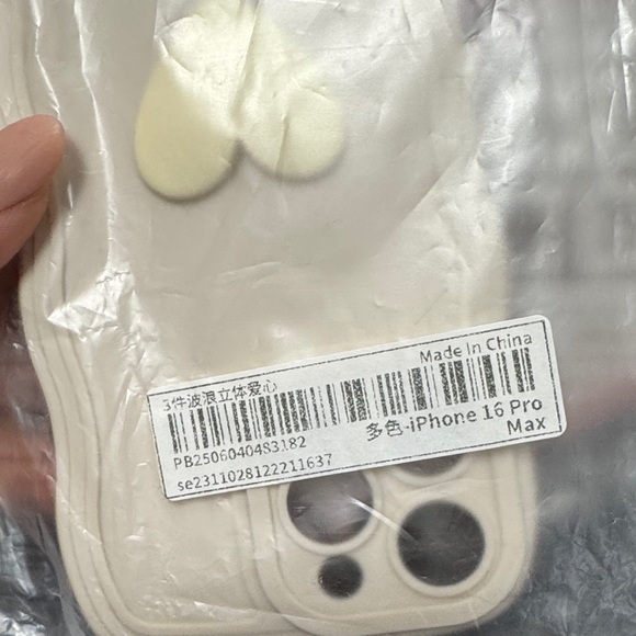 Pink and Cream Heart Phone Cases - Picture 5 of 6